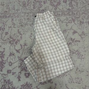 LOFT elastic gingham pants